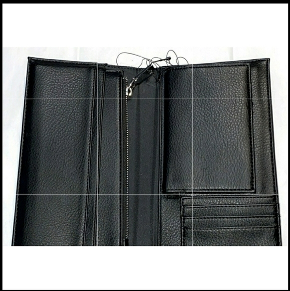 Womens 3-in-1 Wallet Clutch Plaid micro suede New - Picture 6 of 13